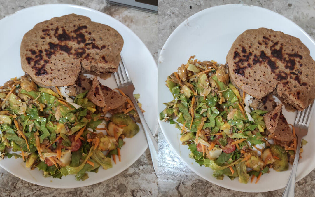 J’ai réessayé mes pancakes sans beurre ni sucre ajouté