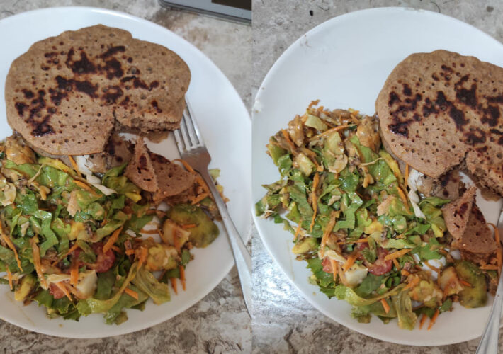 J’ai réessayé mes pancakes sans beurre ni sucre ajouté